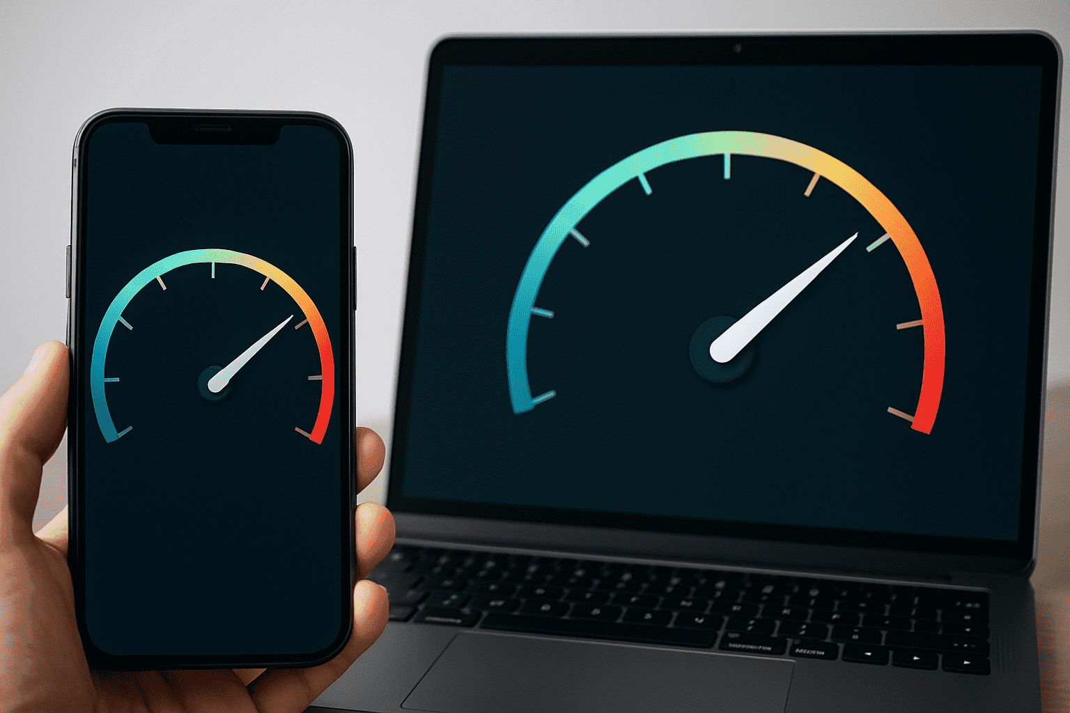 Smartphone affichant l'icône 4G pour tester une connection internet mobile