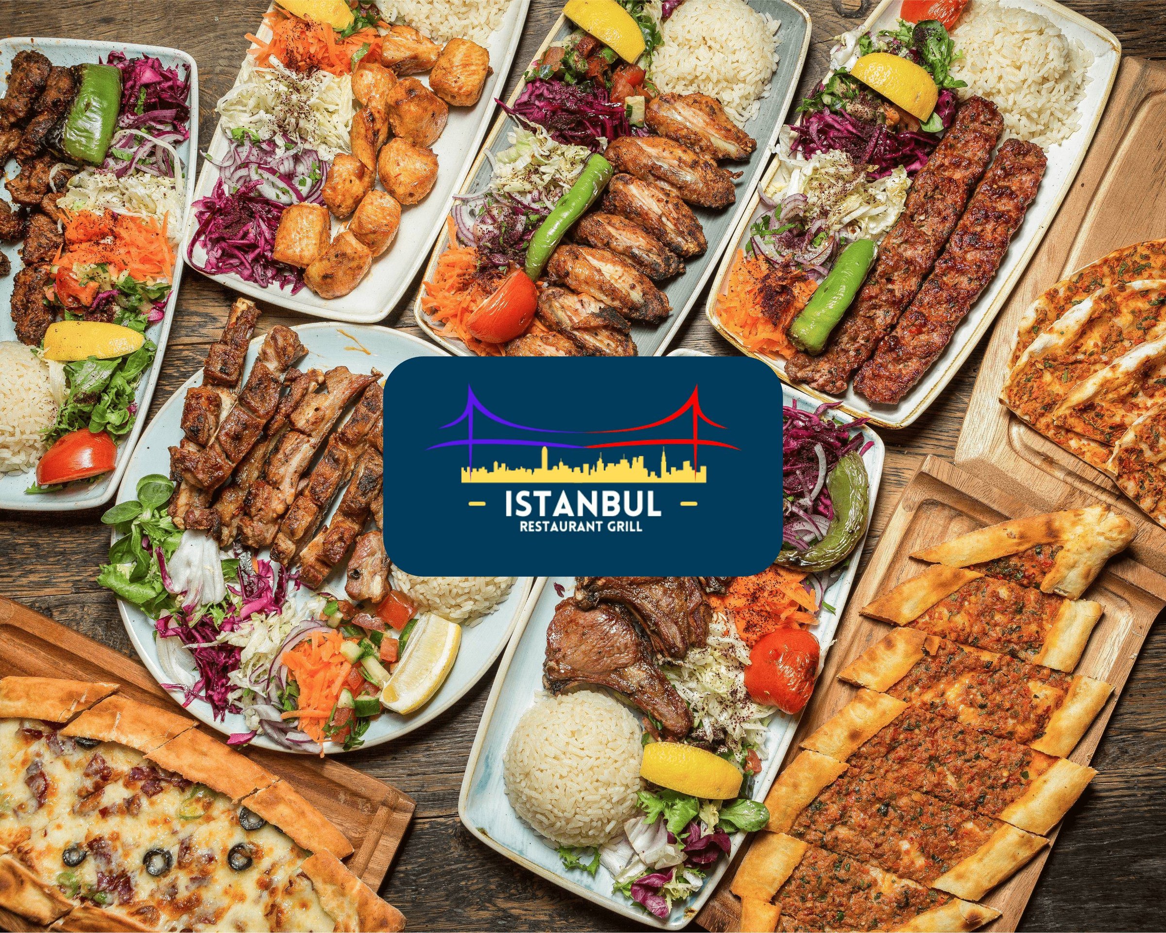 Grillades turques servies dans un restaurant Grill Istanbul